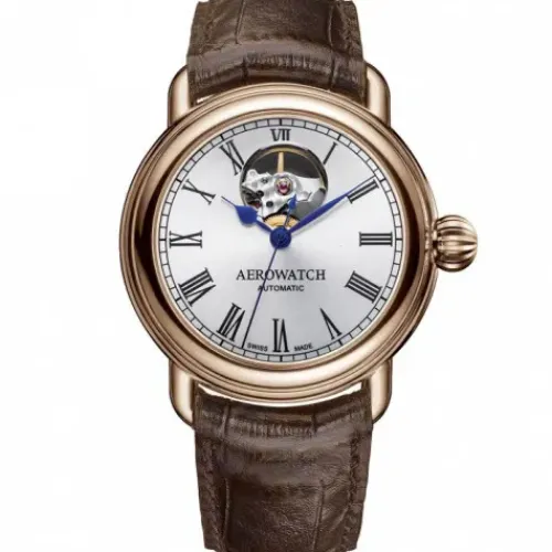 Aerowatch Lederarmband-1942 Automatic - A 68900 RO03