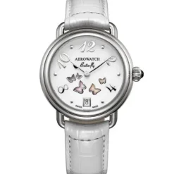 Aerowatch Lederarmband-1942 Butterfly - A 44960 AA01