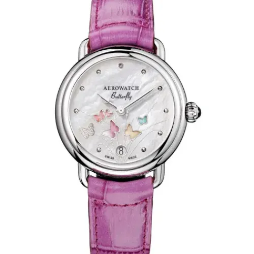 Aerowatch Lederarmband-1942 Butterfly - A 44960 AA05