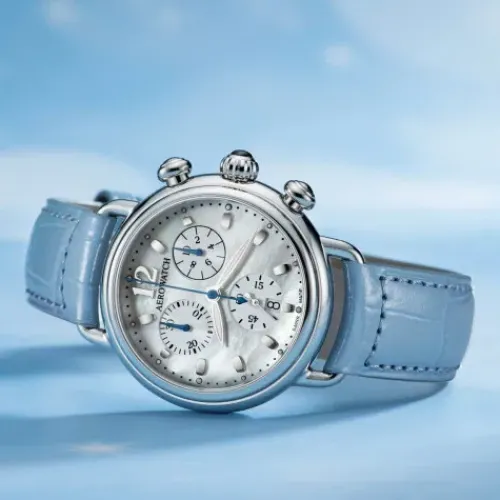 Aerowatch Lederarmband-1942 Chrono Lady - A 81105 AA01