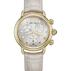 Aerowatch Lederarmband-1942 Chrono Lady - A 81105 JA02