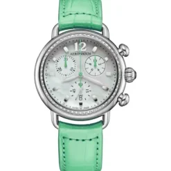 Aerowatch Lederarmband-1942 Chrono Lady - A 81105 AA03 DIA