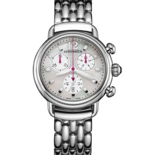 Aerowatch Metallarmband-1942 Chrono Lady - A 81105 AA04 M