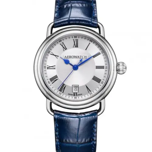 Aerowatch Lederarmband-1942 Gent Quartz - A 42900 AA26