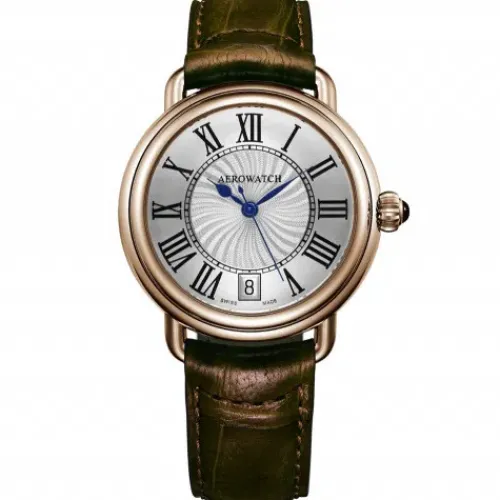 Aerowatch Lederarmband-1942 Lady Midsize Quartz - A 42960 RO01