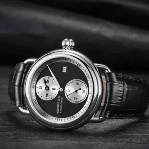 Aerowatch Lederarmband-1942 Regulator - A 76983 AA04