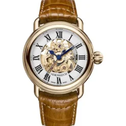 Aerowatch Lederarmband-1942 Skelett Automatic - A 60900 RO14