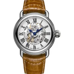 Aerowatch Lederarmband-1942 Skelett Automatic - A 60900 AA14