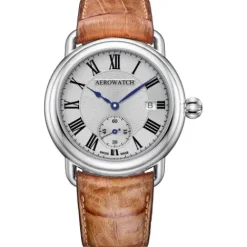 Aerowatch Lederarmband-1942 Small Second Automatic - A 76983 AA02