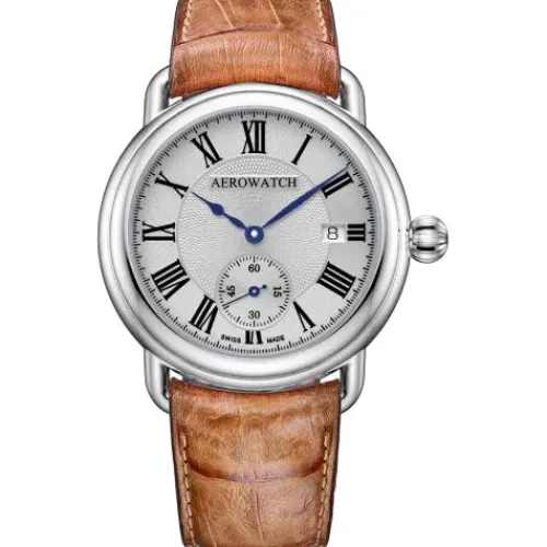 Aerowatch Lederarmband-1942 Small Second Automatic - A 76983 AA02