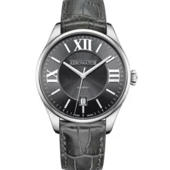 Aerowatch Lederarmband-Les Grandes Classiques Automatic Date - A 60996 AA03