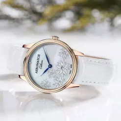 Aerowatch Lederarmband-Les Grandes Classiques Lady Quartz Eco - A 49101 RO03