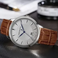 Aerowatch Lederarmband-Les Grandes Classiques Gent Quartz Eco - A 42102 AA03