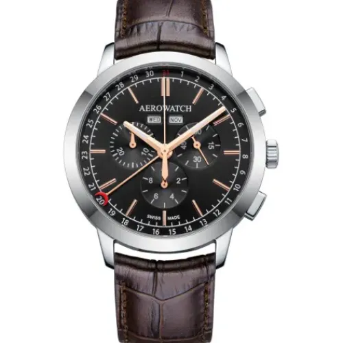 Aerowatch Lederarmband-Les Grandes Classiques Quartz - A 89992 AA03