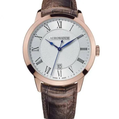 Aerowatch Lederarmband-Les Grandes Classiques - A 42991 RO04