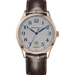 Aerowatch Lederarmband-Les Grandes Classiques Gent Quartz Eco - A 42102 RO05