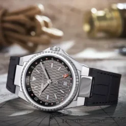 Aerowatch Lederarmband-Milan GMT Sport Quarz - A 44999 AA01