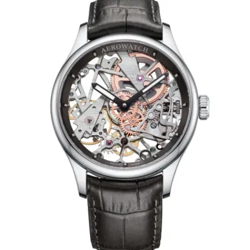 Aerowatch Lederarmband-Renaissance Fir Tree Skeleton - A 50981 AA24