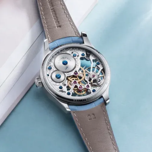 Aerowatch Lederarmband-Renaissance Lady Skelett - A 57981 AA26