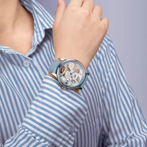 Aerowatch Lederarmband-Renaissance Lady Skelett - A 57981 AA26