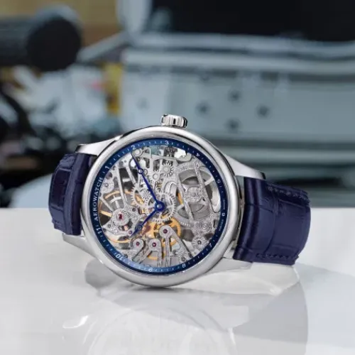 Aerowatch Lederarmband-Renaissance Skelett - A 50981 AA03