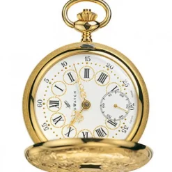 Aerowatch Taschenuhren-Savonnettes Gold Plated - 55644 J501
