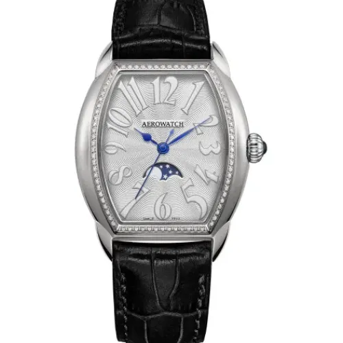 Aerowatch Lederarmband-Streamline Mondphase Quarz - A 43958 AA08 DIA