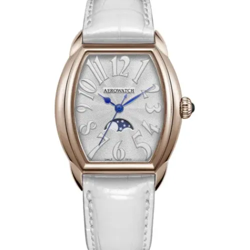 Aerowatch Lederarmband-Streamline Mondphase Quarz - A 43958 RO08