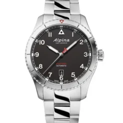 Alpina Metallarmband-Startimer Pilot Automatic - AL-525BW4S26B