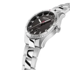 Alpina Metallarmband-Startimer Pilot Automatic - AL-525BW4S26B