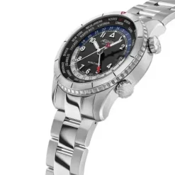 Alpina Metallarmband-Startimer Pilot Quartz Worldtimer - AL-255B4S26B