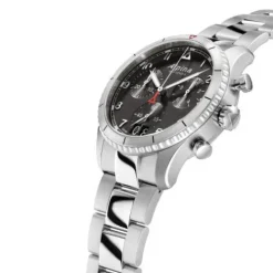 Alpina Metallarmband-Startimer Pilot Quartz Chronograph Big Date - AL-372BW4S26B