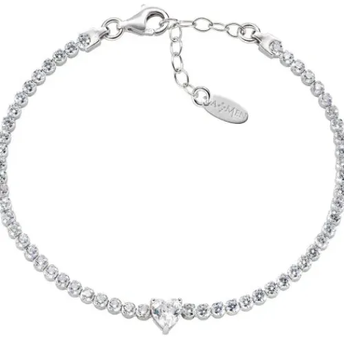 Amen (Kette mit) Herz-Heart Tennis Armband - BT21CUBBZ16
