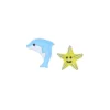 Amen Kinderschmuck-Junior Dolphin and Starfish Ohrstecker - JEDOB