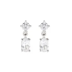 Amen Ohrringe-Princess Oval Ohrringe - EOVBB