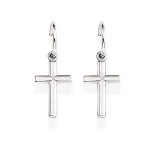 Amen (Kette mit) Kreuz-Rosary Bell Cross Ohrringe - ORCRB1