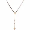 Amen (Kette mit) Kreuz-Rosary Classic Crystal Cross Halskette - CRORA4