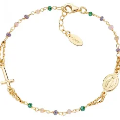 Amen (Kette mit) Kreuz-Rosary Classic Crystal Armband - BRO10GTOVE3