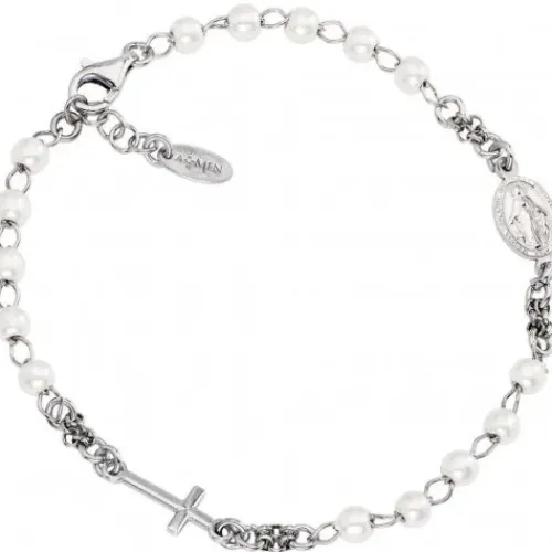 Amen (Kette mit) Kreuz-Rosary Cross Pearls Armband - BROBB3
