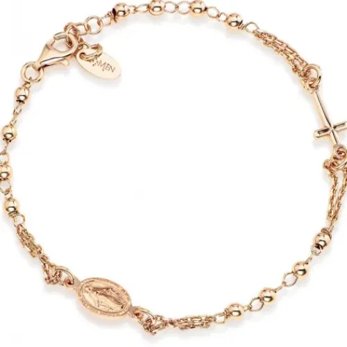 Amen (Kette mit) Kreuz-Rosary Crystal Cross Armband - BROR3