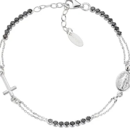 Amen (Kette mit) Kreuz-Rosary Style Tennis Cross Armband - BRCRMIBNZ3