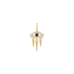 Ania Haie Charms/Beads-Gold Evil Eye Charm - NC048-34G