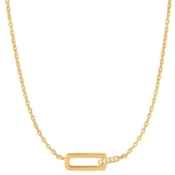 Ania Haie Halsketten-Gold Glam Interlock Halskette - N037-01G