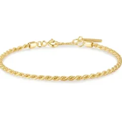 Ania Haie Armbänder-Gold Rope Twist Armband - B058-04G