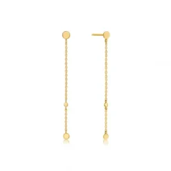 Ania Haie Ohrringe-14kt Gold Disc Ohrhänger - EAU001-05YG