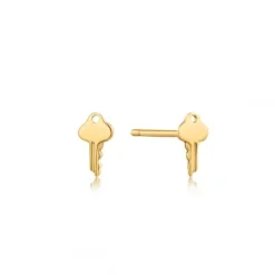 Ania Haie Ohrringe-14kt Gold Key Ohrstecker - EAU001-20YG