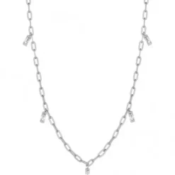 Ania Haie Halsketten-Silver Glow Drop Halskette - N018-02H