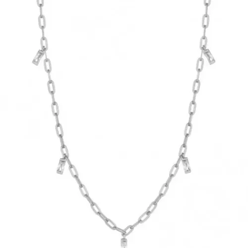 Ania Haie Halsketten-Silver Glow Drop Halskette - N018-02H
