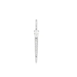 Ania Haie Charms/Beads-Silver Sparkle Bar Charm - NC048-30H