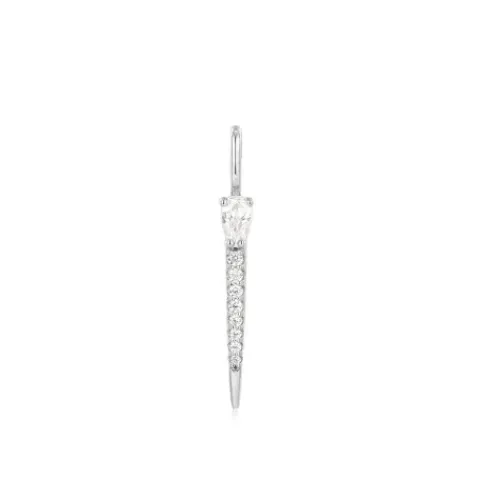 Ania Haie Charms/Beads-Silver Sparkle Bar Charm - NC048-30H